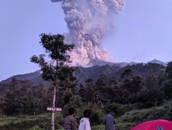 Indonesia's most active volcano spews massive ash cloud 6,000m into the air