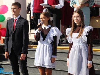 Линейка в Гимназии