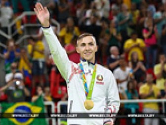 ОЛИМПИАДА-2016: Белорус Владислав Гончаров стал олимпийским чемпионом в прыжках на батуте