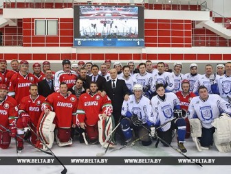 Команда Президента одержала третью победу на Х Республиканских соревнованиях любителей хоккея