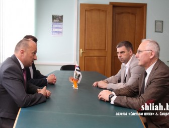 Министр культуры Беларуси Борис Светлов 20 мая посетил Сморгонский район