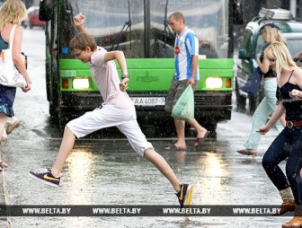 Кратковременные дожди, грозы ожидаются 14 августа в отдельных районах Беларуси