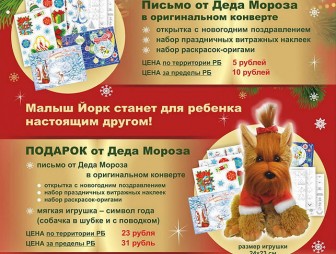 Мостовские почтовики принимают заказы на новогоднюю услугу «Поздравление Деда Мороза»