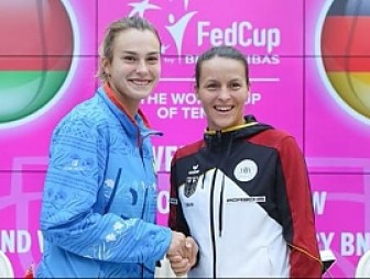 Арина Соболенко и Татьяна Мария открыли матч Кубка Федерации Беларусь-Германия