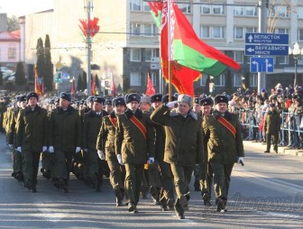 Военный парад, посвященный 100-летию Вооруженных Сил Республики Беларусь, прошел в Гродно
