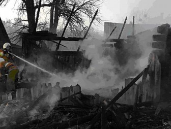 Пожар в Мостовском районе