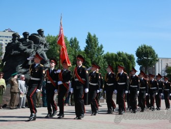В Гродно у мемориала воинам-пограничникам прошел торжественный митинг, посвященный 100-летию пограничной службы Беларуси