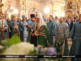 Патриарх Кирилл совершил чин Великого освящения Храма-памятника в честь Всех Святых