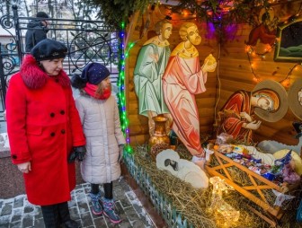 Православные христиане празднуют Рождество Христово. Фоторепортаж из Свято-Покровского кафедрального собора Гродно