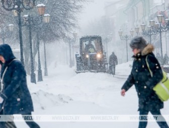Снег и порывистый ветер ожидаются в Беларуси 15 января