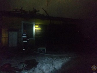 В Островецком районе на пожаре в жилом доме погибла 47-летняя хозяйка