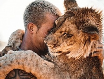 Парень спас львенка в Южной Африке, а теперь дружит с ним