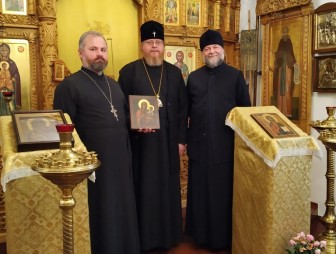 В Свято-Борисо-Глебскую церковь вернулась историческая копия Коложской иконы Пресвятой Богородицы. Ее привезли из Германии