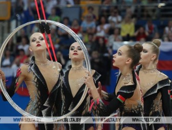 Белорусские гимнастки в групповых упражнениях завоевали два золота II Европейских игр