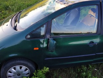 В Гродненском районе пьяный водитель съехал в кювет и положил авто на крышу