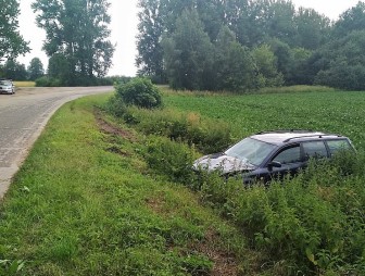 ДТП в Гродненском районе: машина вылетела в кювет и перевернулась