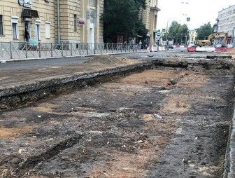 В Санкт-Петербурге при ремонте трамвайных путей нашли шведский город