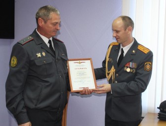 В Мостовском отделении Департамента охраны поздравили с профессиональным праздником