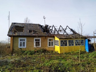 Пожар в д. Тумаши Мостовского района