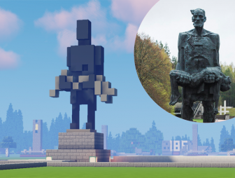Боль Хатыни. Модель мемориального комплекса в Minecraft создал восьмиклассник Гудевичской СШ Андрей Солтан