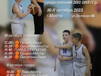В Мостах пройдёт спартакиада Гродненской области по баскетболу среди юношей