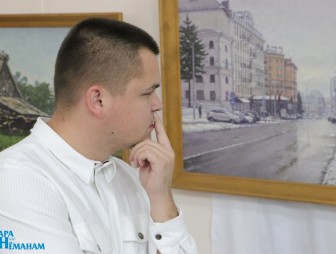 На Мостовщине открылась персональная выставка известного белорусского живописца Олега Дробышевского «Водар Радзімы»