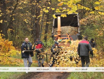 Городская зона отдыха в районе Михайловки была в центре внимания работников Мостовского РУП ЖКХ во время субботника