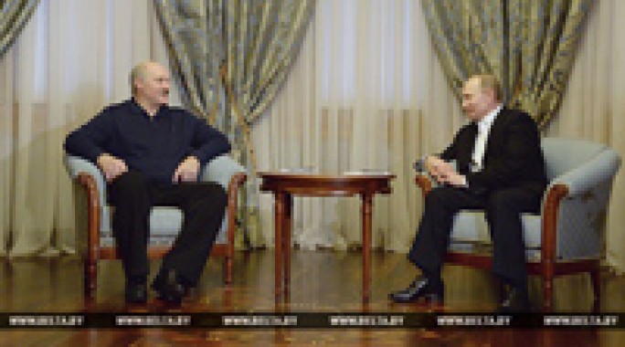 Лукашенко и Путин в Сочи договорились укреплять двустороннее взаимодействие по всем направлениям