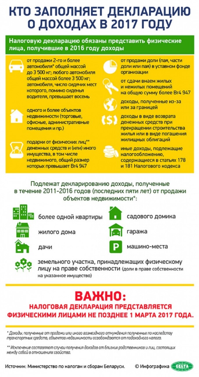 Инфографика: Кто заполняет декларацию о доходах в 2017 году