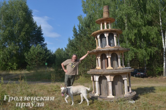 Вавилонскую башню из использованных кабельных катушек возведут в деревне художников под Гродно