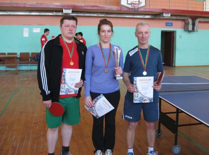 Чемпионы по настольному теннису