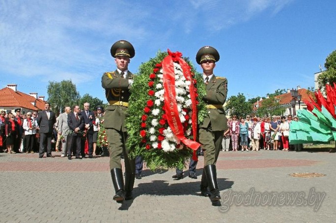 В Гродно прошел митинг, посвященный Дню всенародной памяти жертв Великой Отечественной войны