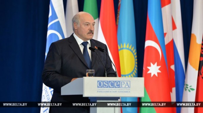 Выступление Президента Беларуси на пленарном заседании, посвященном торжественному открытию 26-й сессии ПА ОБСЕ