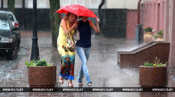 Кратковременные дожди и грозы ожидаются 28 июля в Беларуси
