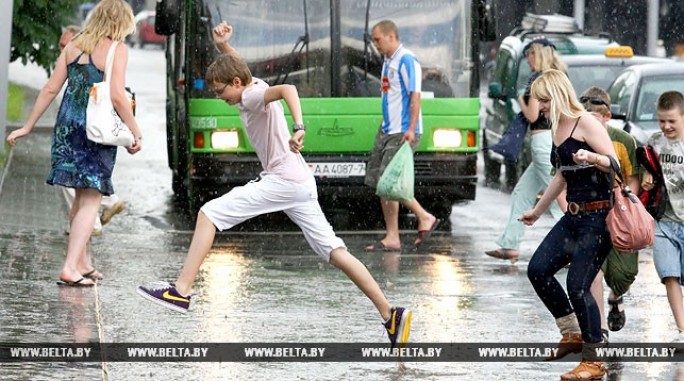 Кратковременные дожди, грозы ожидаются 14 августа в отдельных районах Беларуси