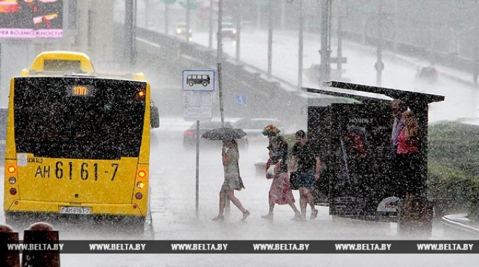 Дожди и порывистый ветер ожидаются в Беларуси 24 августа