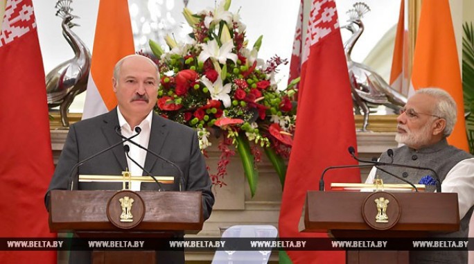 Ряд двусторонних договоренностей достигнут в ходе официального визита Лукашенко в Индию
