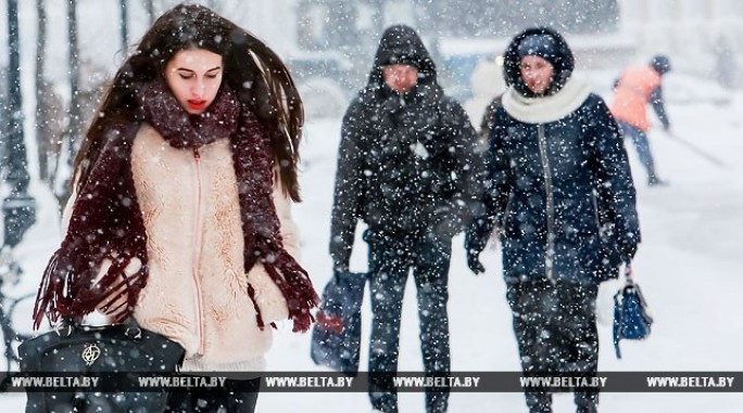 Снег и порывистый ветер ожидаются в Беларуси 18 декабря