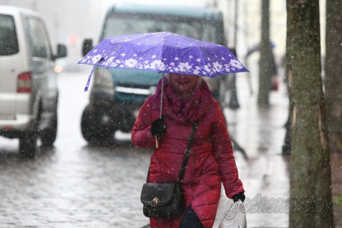Мокрый снег с дождем и до 3 градусов тепла ожидается в Беларуси в выходные