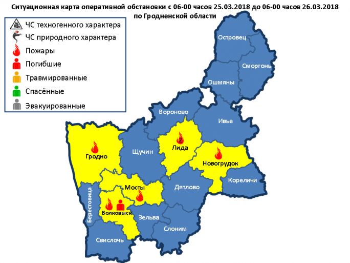 В Волковысском районе на приусадебном участке обнаружен погибший. За сутки на Гродненщине произошло 6 пожаров