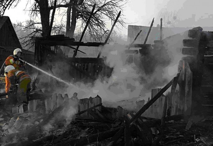 Пожар в Мостовском районе