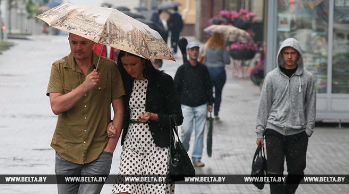 Неустойчивая погода с дождями и грозами ожидается в Беларуси на этой неделе