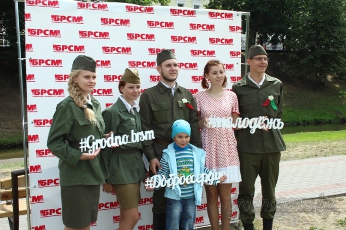 Территория большого праздника в центре Гродно