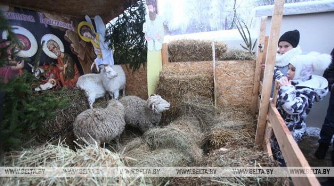 В Гродно впервые появился живой рождественский вертеп