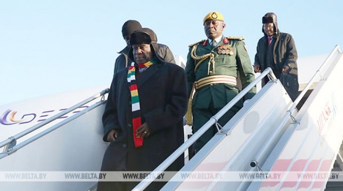 Президент Зимбабве прибыл с официальным визитом в Беларусь