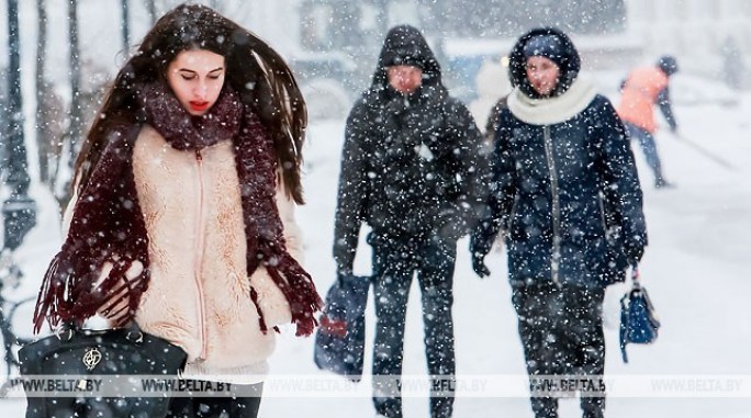Снег с дождем и порывистый ветер ожидаются в Беларуси 18 января