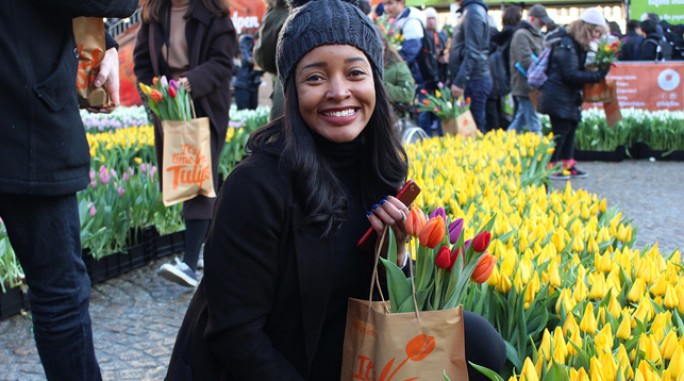 В Амстердаме открыли сезон тюльпанов