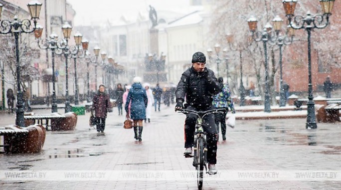 Дождь и мокрый снег ожидаются в Беларуси 1 февраля