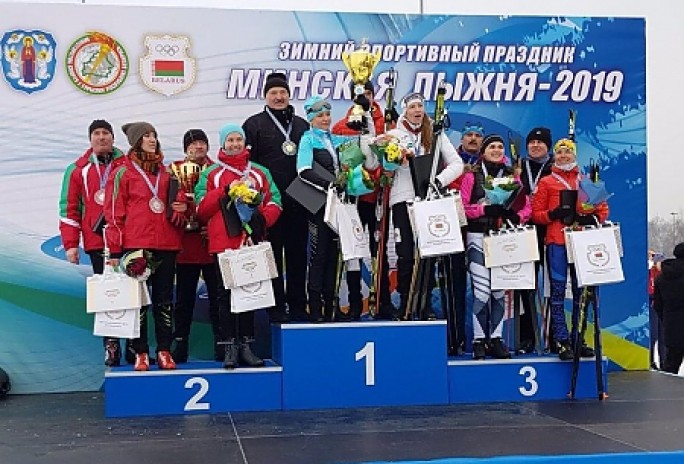 Команда Президента Беларуси победила в эстафете на 'Минской лыжне'