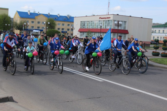 Велопробег, посвящённый 1 мая, прошёл на Мостовщине